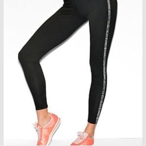 [M] VS PINK Black Sequined Pants